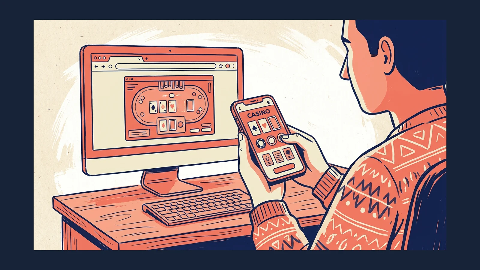 hard rock casino online account illustration